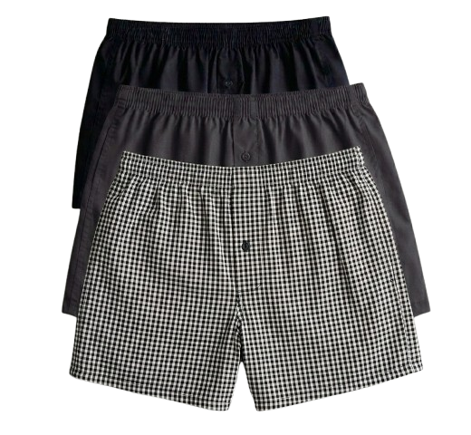 Набор трусов мужских PRIMARK LIMITED 2XL 3 шт. Черный/Темно-серый (5564654)