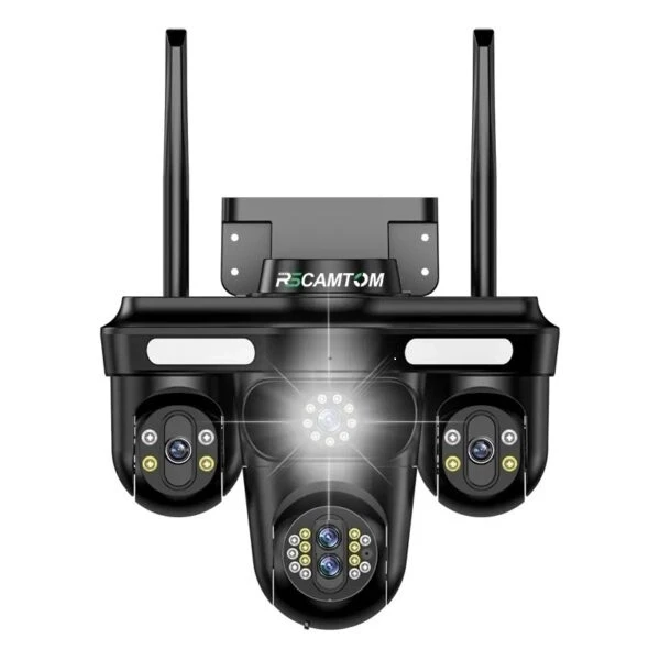 Камера відеоспостереження зовнішня Overscam IP 3в1 10X Zoom WiFi IPC360 автоматичне стеження 16 Мп (25399059)