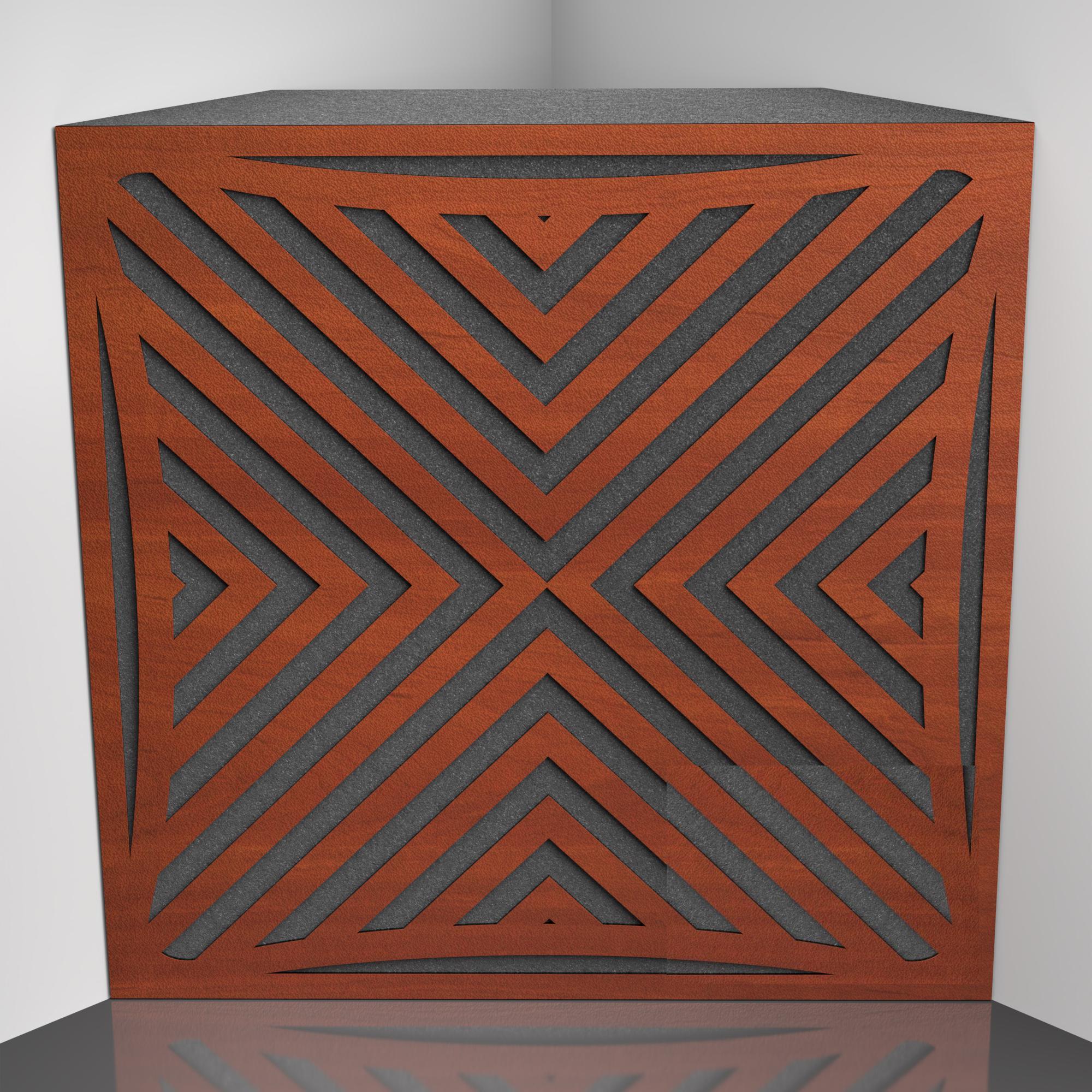 Бас ловушка Ecosound Urban Apple-Locarno 50х50 см 100 мм Коричневый (1729)