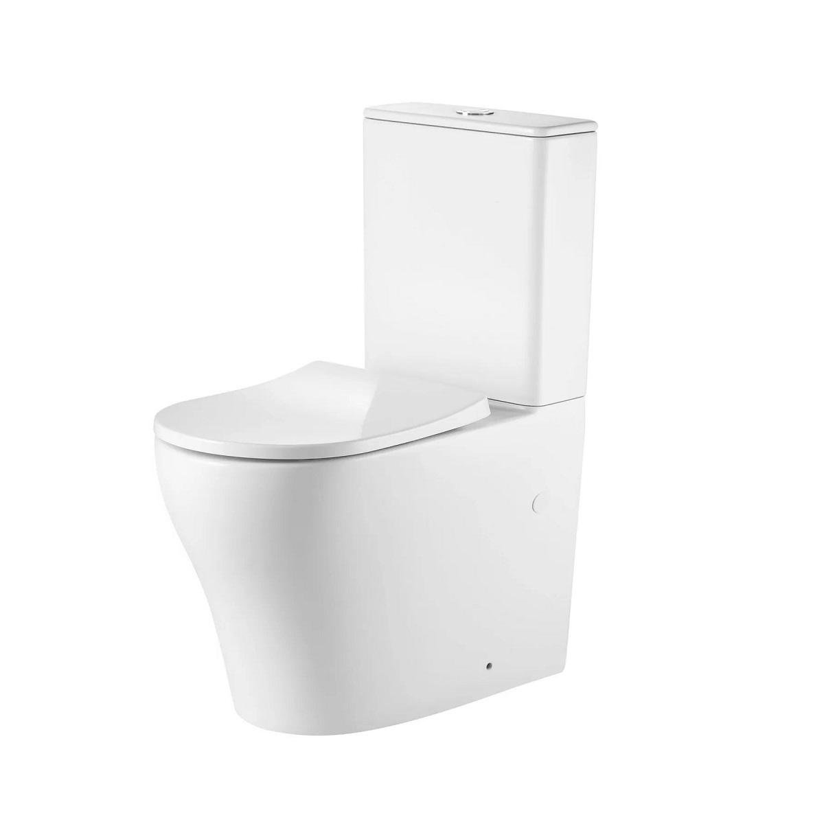 Унітаз безободковий підлоговий Qtap Virgo Ultra Quiet з сидінням Soft-close White (QT18226092AW)