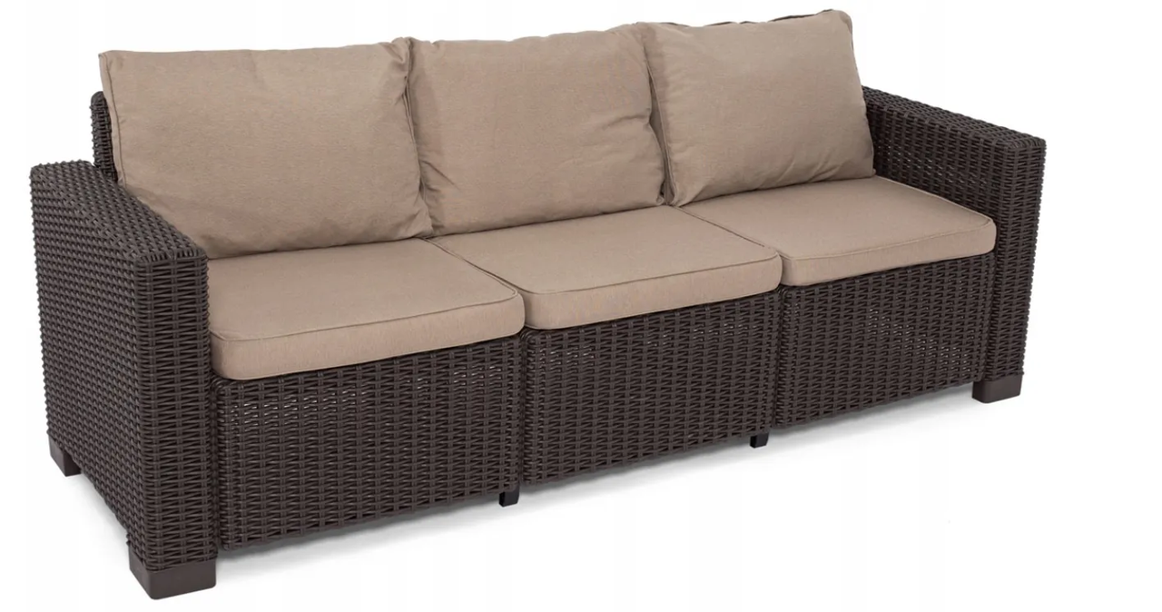 Диван садовый Keter California Sofa 3 Коричневый (CNT00008409)