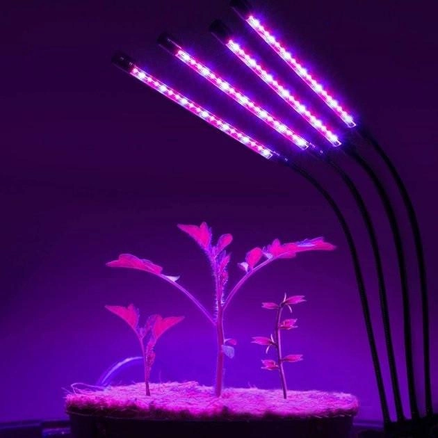 Фітолампа для рослин Plant GrowLight світлодіодна з таймером Чорний - фото 5