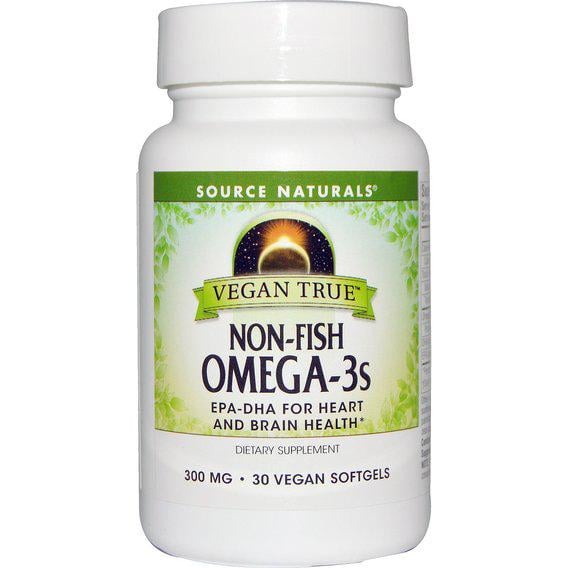 Омега 3 Source Naturals Vegan True Non-Fish Omega-3s 300 мг 30 вег мяг. капс. (000005115)