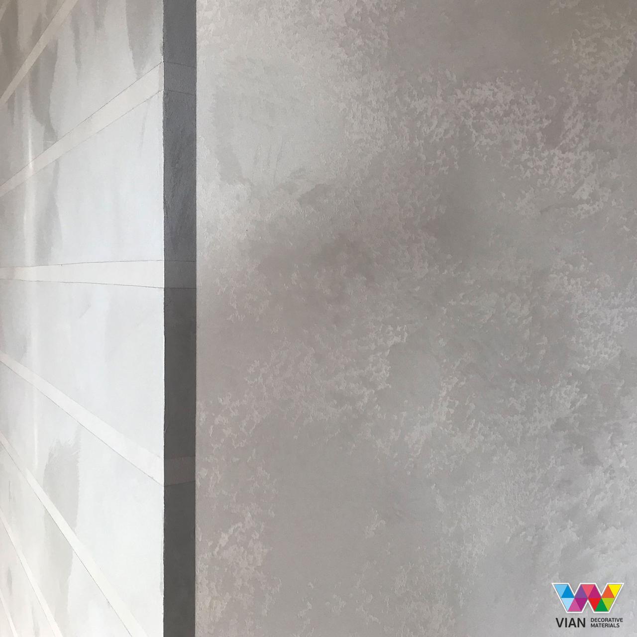 Декоративная фактурная штукатурка с перламутром Vian Велюр 3 кг - фото 6