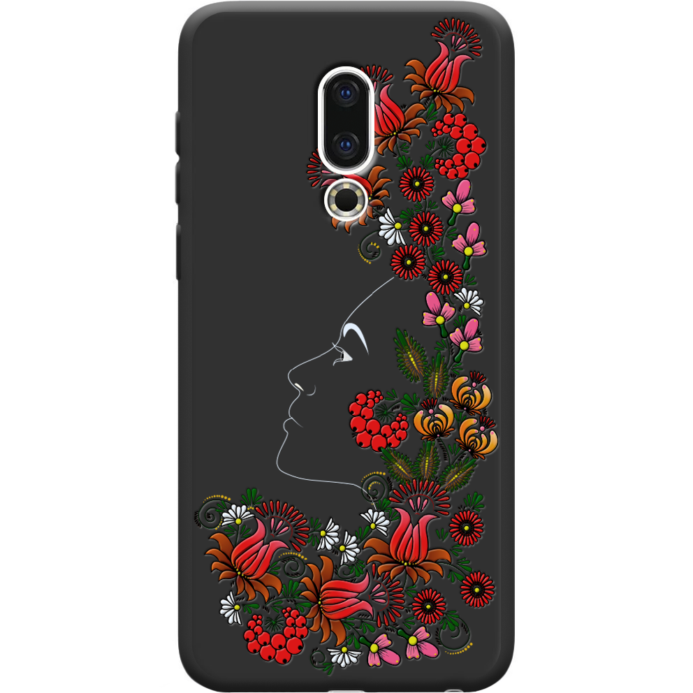 Чехол BoxFace Meizu 16 TH 3D Ukrainian Muse Черный силикон (35817-bk64-36103) - фото 1