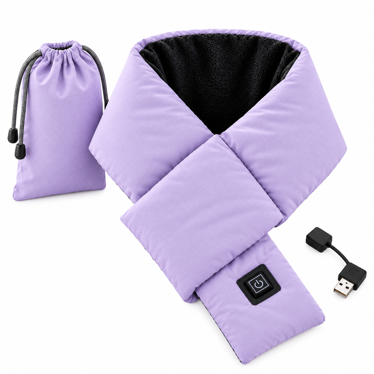 Шарф з підігрівом intelligent heating scarf 3 режими нагрівання (24433172)