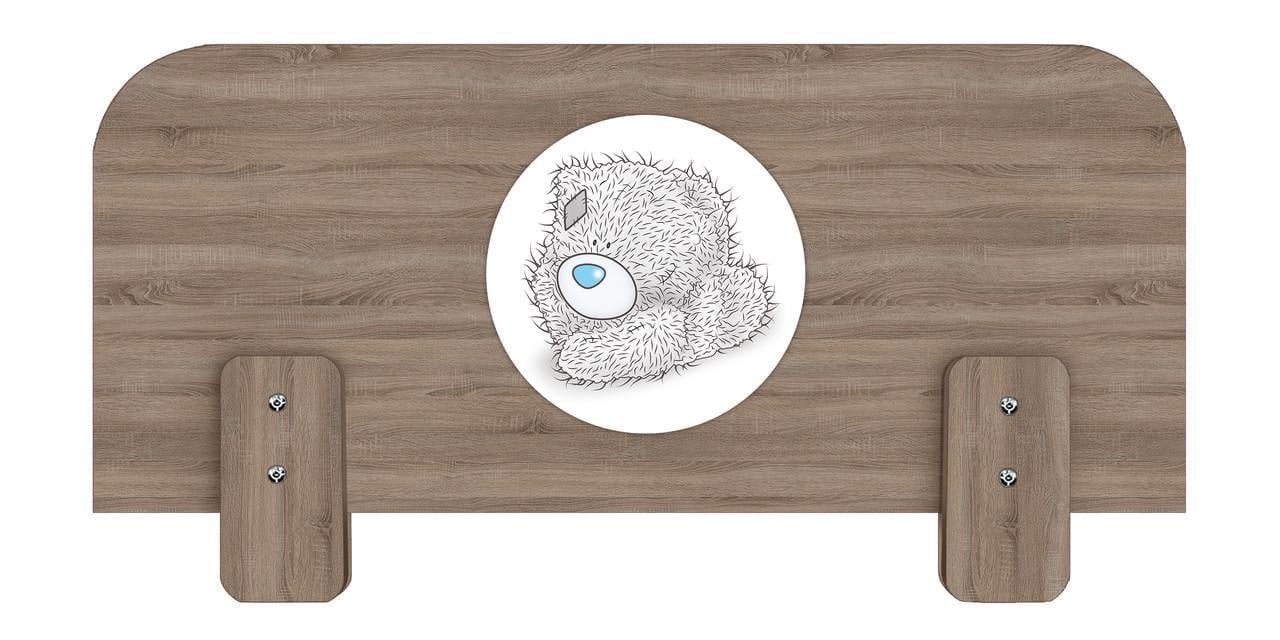 Бортик захисний МАКСІ-Меблі для ліжка №3 Тедді під товщину бічній царги 18 мм Дуб трюфель (12187)