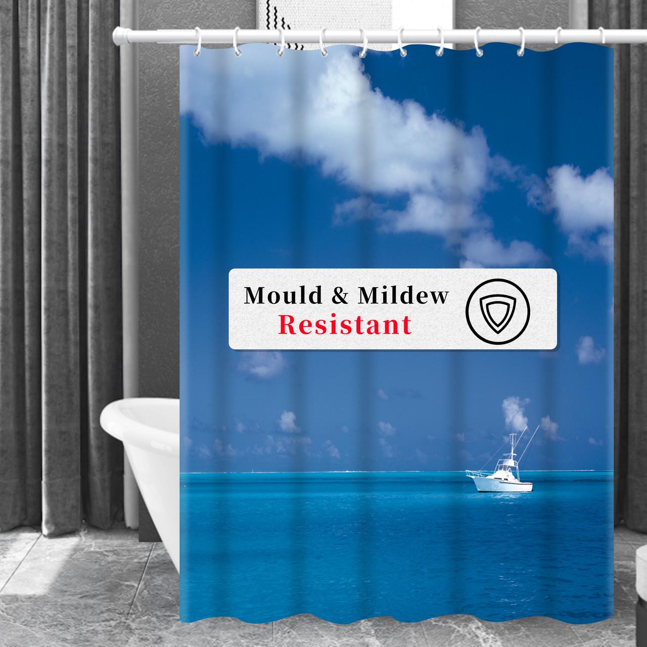 Шторка для ванної кімнати Bathlux водонепроникна з кільцями 180x180 см (1860120264) - фото 2 Шторка для ванної кімнати Bathlux водонепроникна з кільцями 180x180 см (1860120264) - фото 2