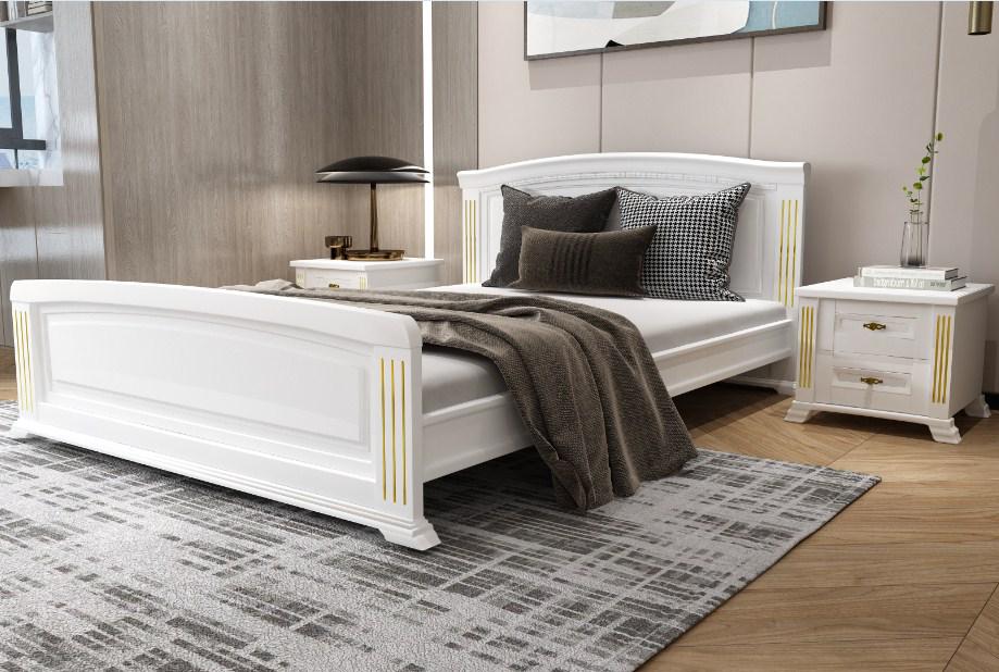 Кровать деревянная Artwood Афина 160х200 Белый (11854)
