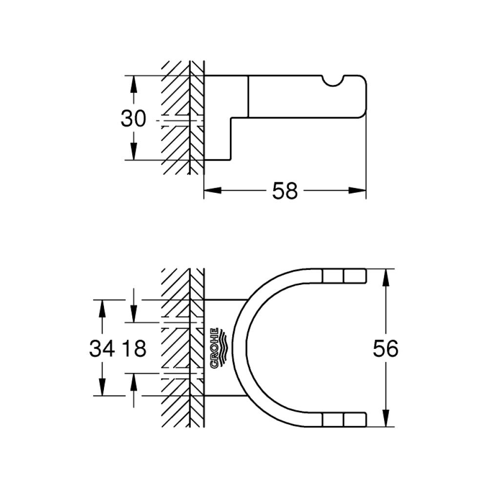 Крючок Grohe Selection 41049000 - фото 2