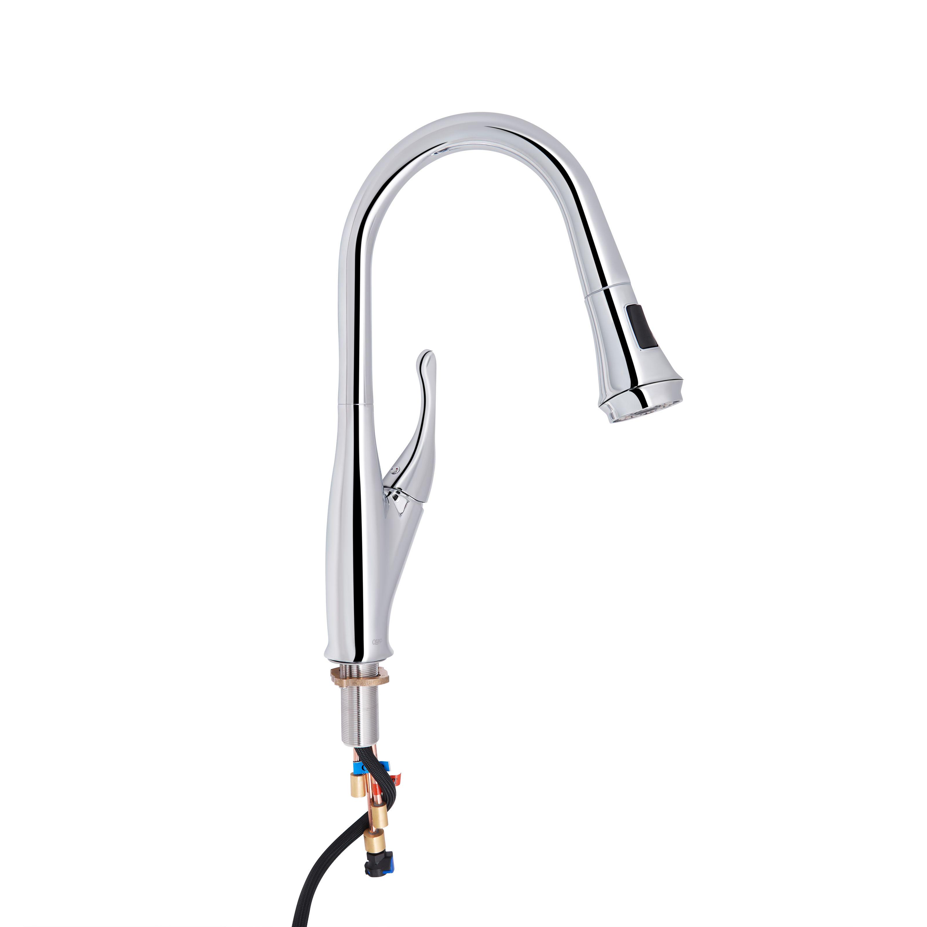 Смеситель для кухни Q-tap Swan QTSWA9168103UN с видвижной лейкой Хром (131284)