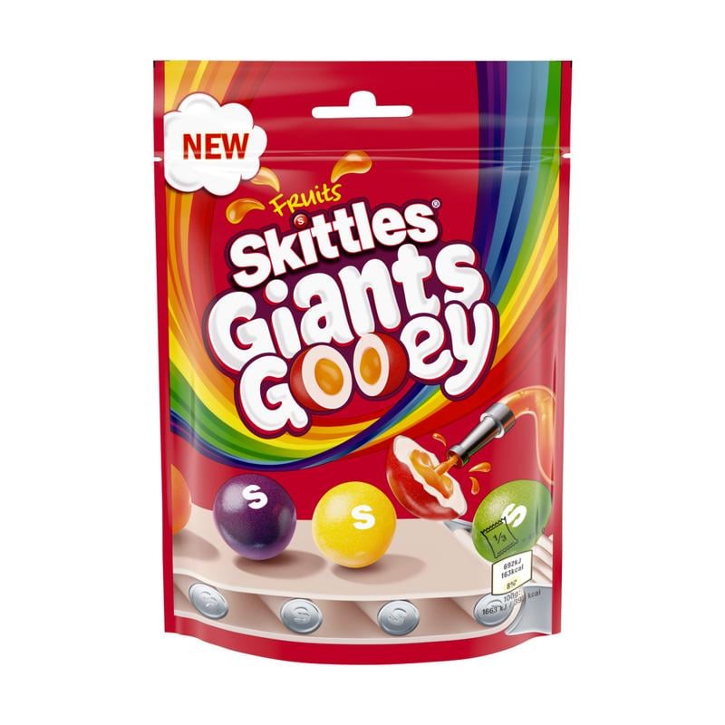 Драже Skittles Fruits Giants Gooey 125 г
