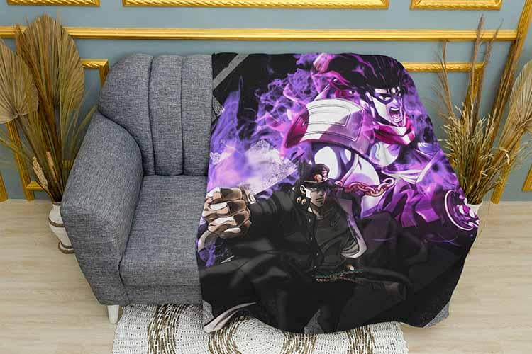 Плед Strong Jojo JoJo’s Bizarre Adventure плюш двухслойный 150х210 см (113751-3)