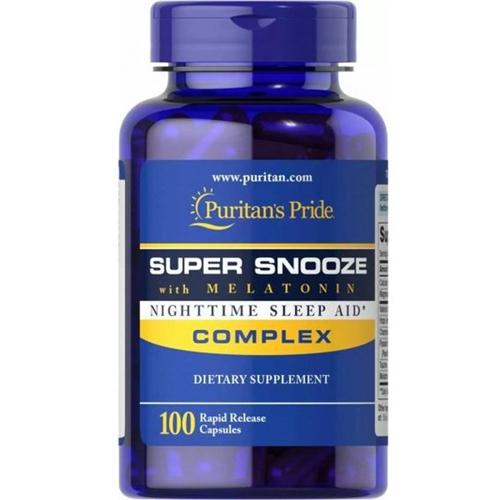 Мелатонін для сну Puritan's Pride Super Snooze with Melatonin 100 caps