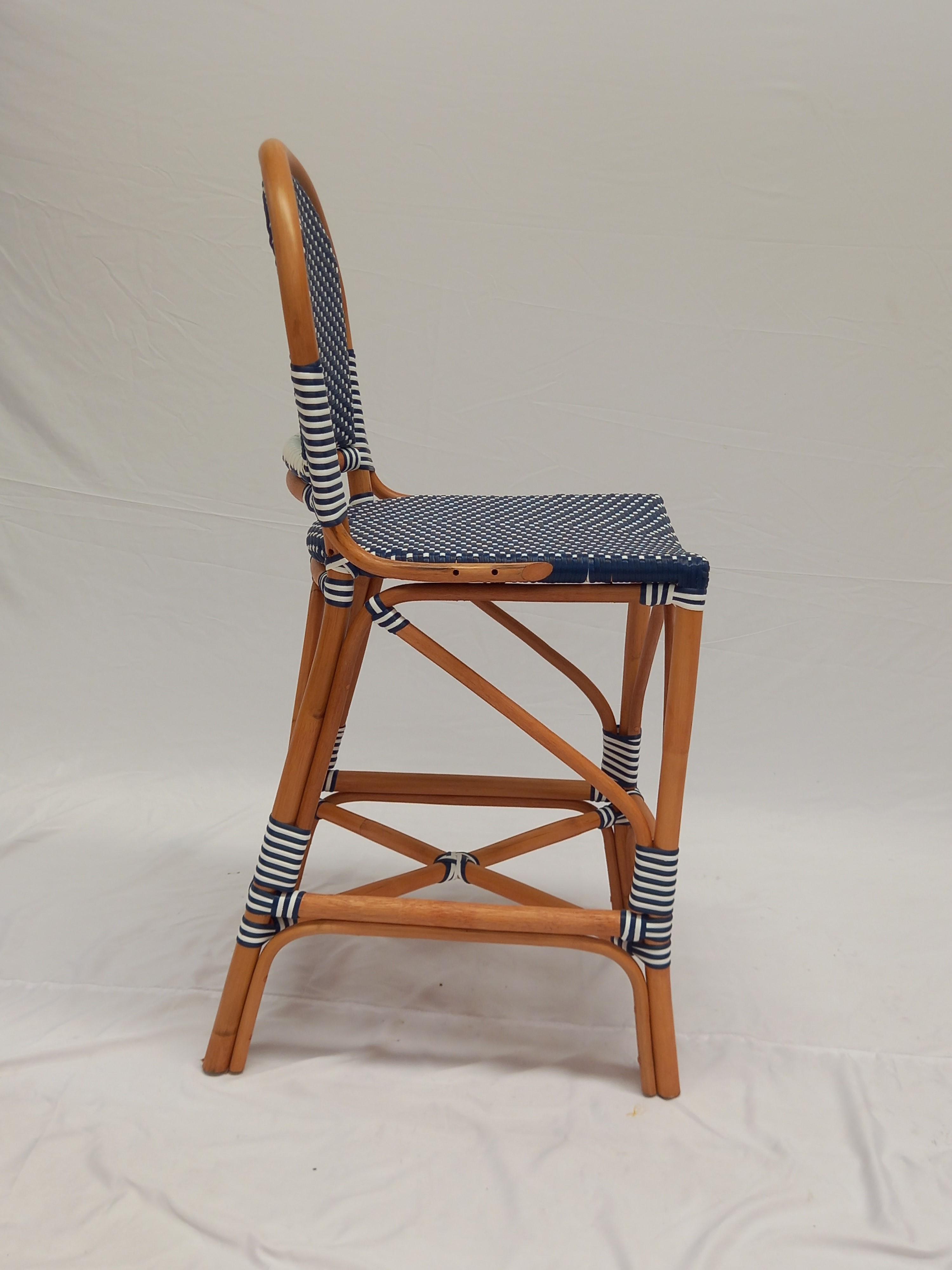 Стул для барной стойки из ротанга для кафе и бара 46х61х107 см (2100604922) - фото 3 Стул для барной стойки из ротанга для кафе и бара 46х61х107 см (2100604922) - фото 3