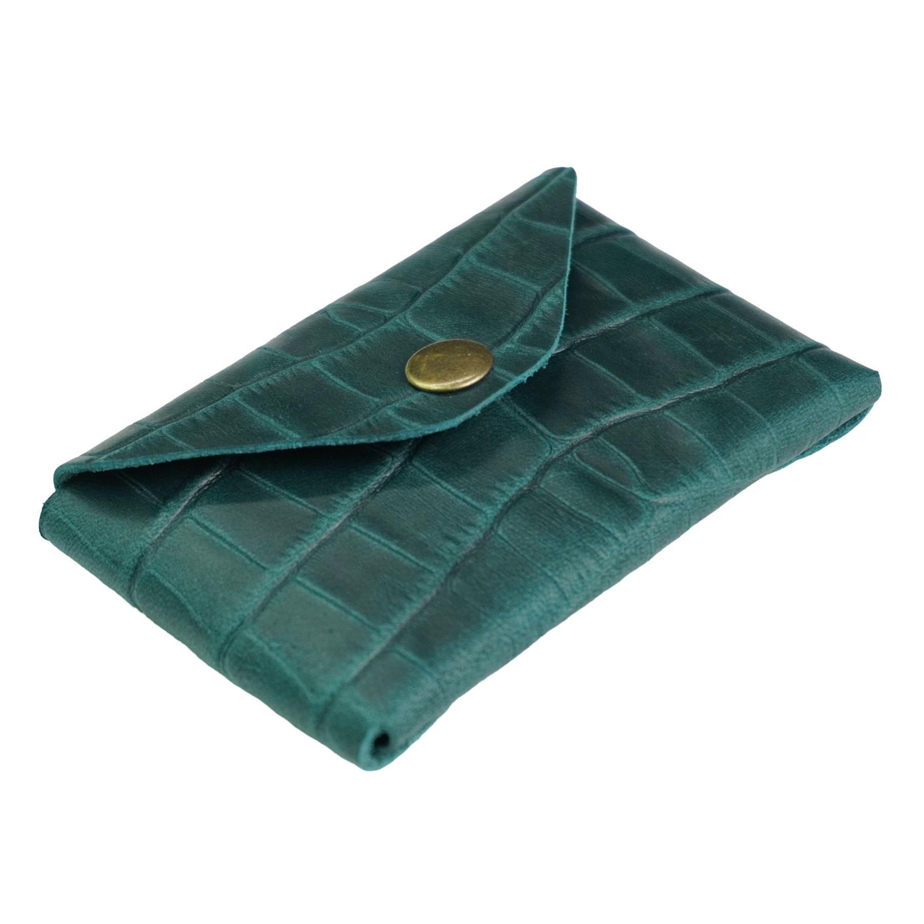 Кошелек кожаный Крокодил Mini-01 Опал - фото 3