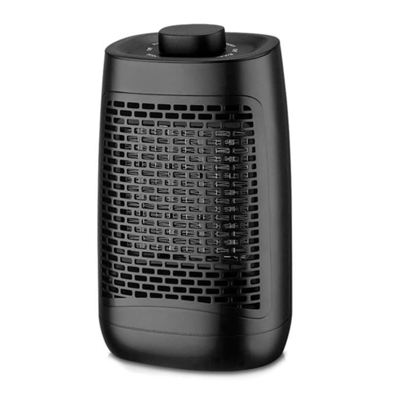 Тепловентилятор керамічний Lesko HQ-YND-1200 механічне керування 1200 Вт Black (31160167)