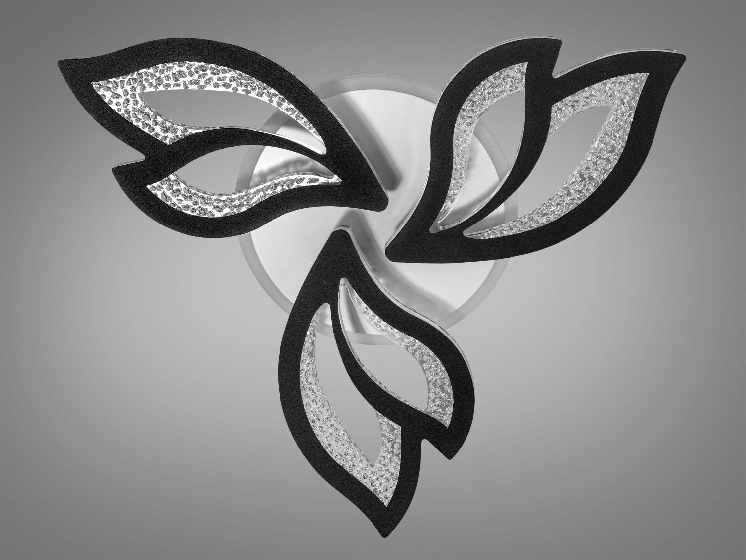 Люстра стельова світлодіодна з димером 55W (2455/3BK LED 3color dimmer) - фото 4