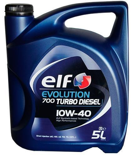 Моторное масло Elf Evolution 700 Turbo Diesel 10W40 5 л (38301352)