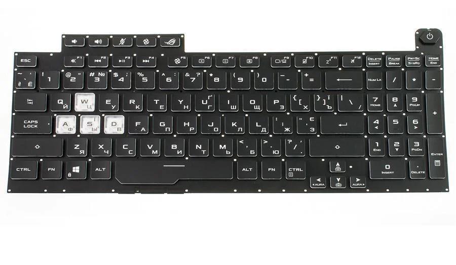 Клавіатура для ноутбука Asus G731GD Чорний (169611)