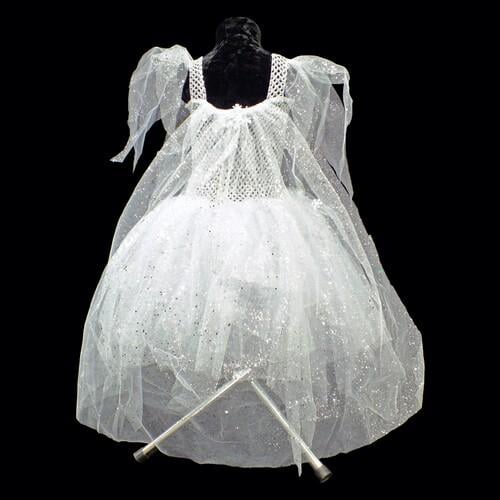 Сукня Фроузен дитяча зі шлейфом та брошкою SETA Decor 16-893WT - фото 2 Сукня Фроузен дитяча зі шлейфом та брошкою SETA Decor 16-893WT - фото 2