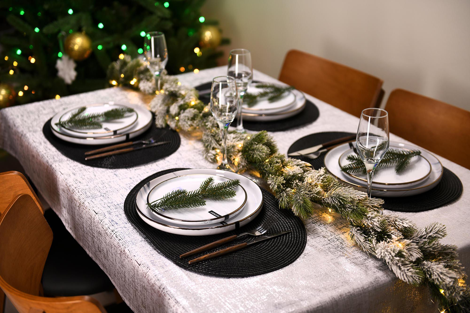 Скатерть Ardesto Shine 140х180 см Серебристый (ART08SS) - фото 2 Скатерть Ardesto Shine 140х180 см Серебристый (ART08SS) - фото 2