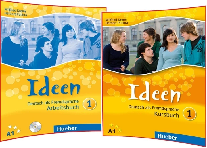 Комплект книг з німецької мови Hueber Ideen Kursbuch/Arbeitsbuch 1