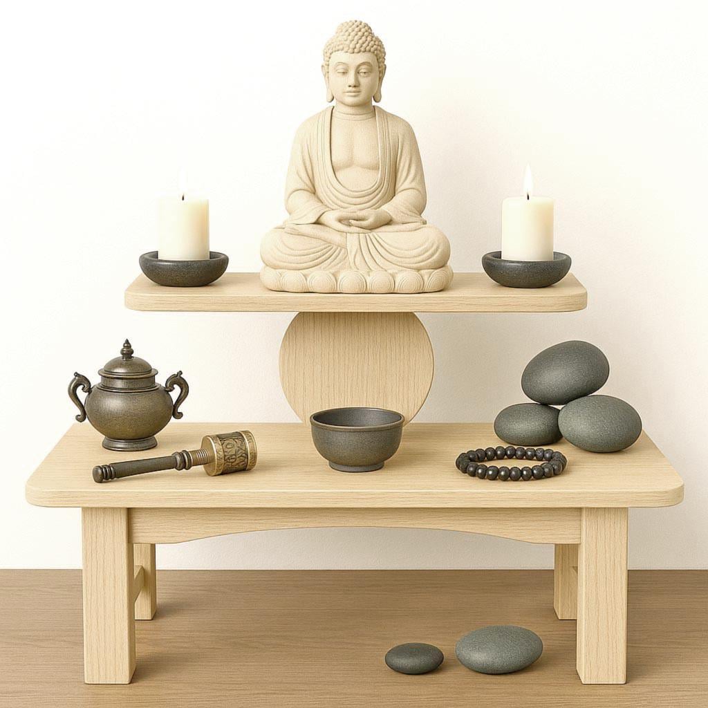 Вівтар для медитації з дерева Ліренс Бланже (ЛАТ-004501)