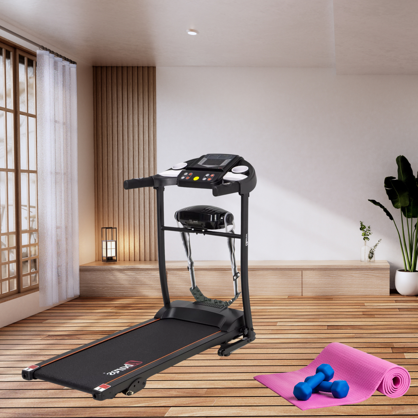 Беговая дорожка AbarQs BZ40M с массажером до 110 кг (AN-BZ40M) - фото 9