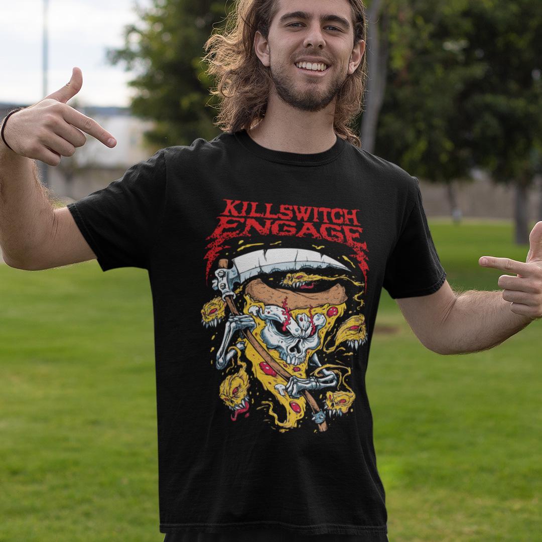 Футболка унисекс Killswitch Engage Pizza Slice Grim Reaper L Черный (0000012229)