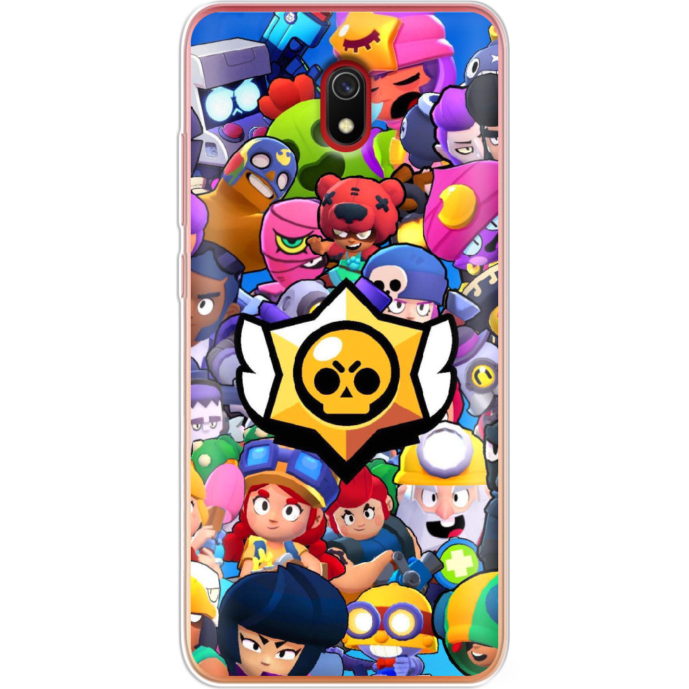 Чехол Boxface Xiaomi Redmi 8A Brawl Stars Прозрачный силикон (38341-up2389-38341)