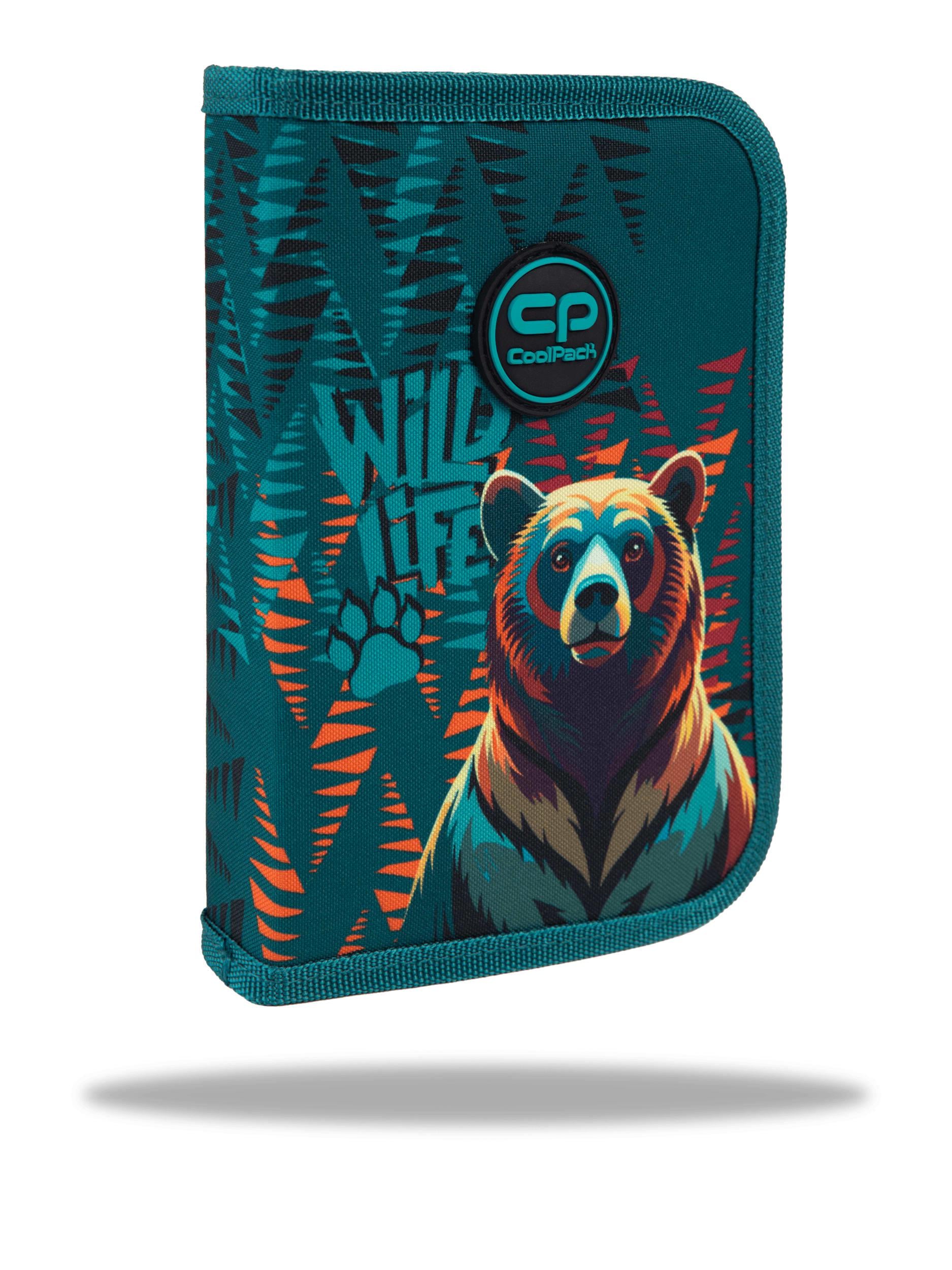 Пенал на молнии CoolPack CLIPPER BEAR (F076968)