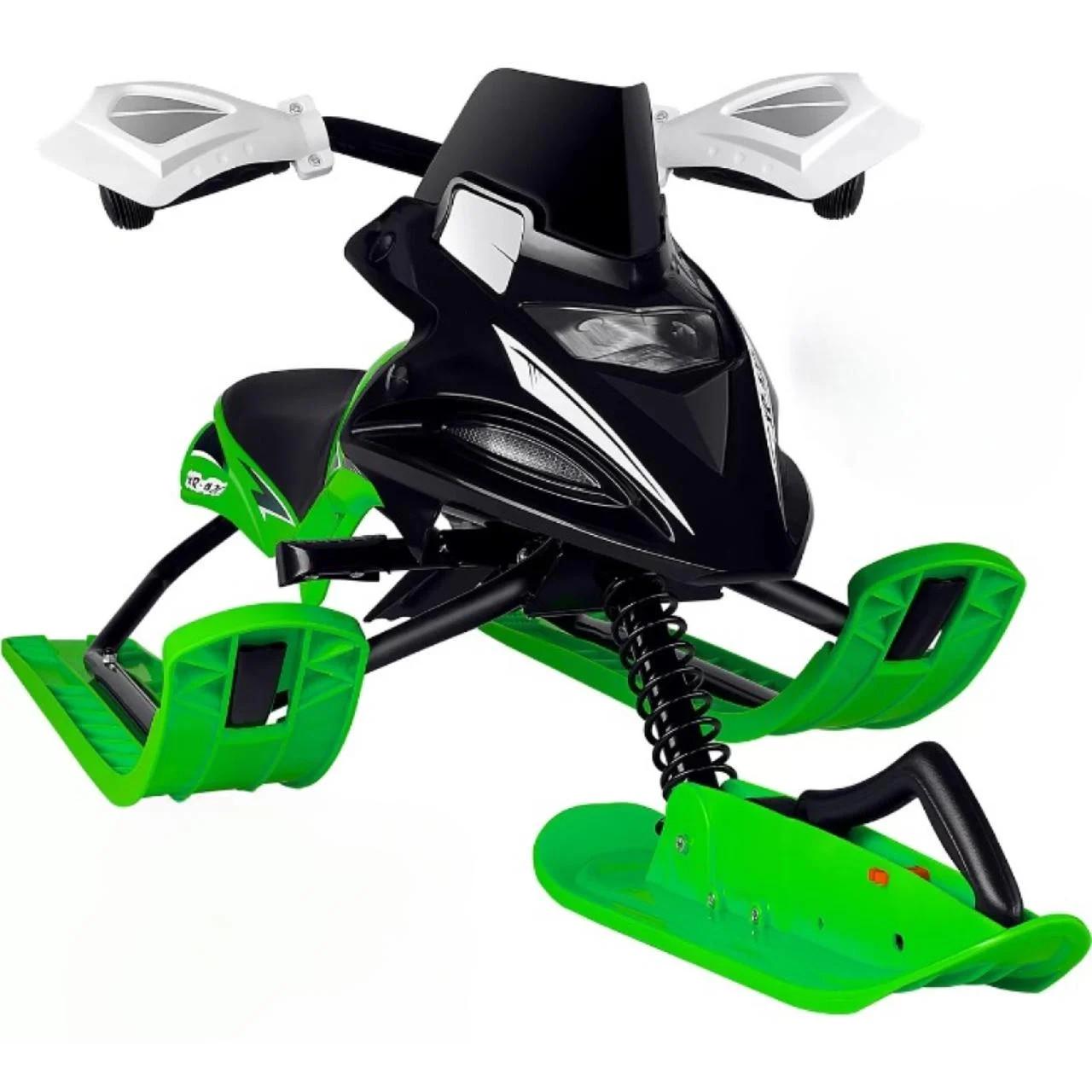 Санки-лыжи детские металлические KESSER с рулем Зеленый (2584510303)