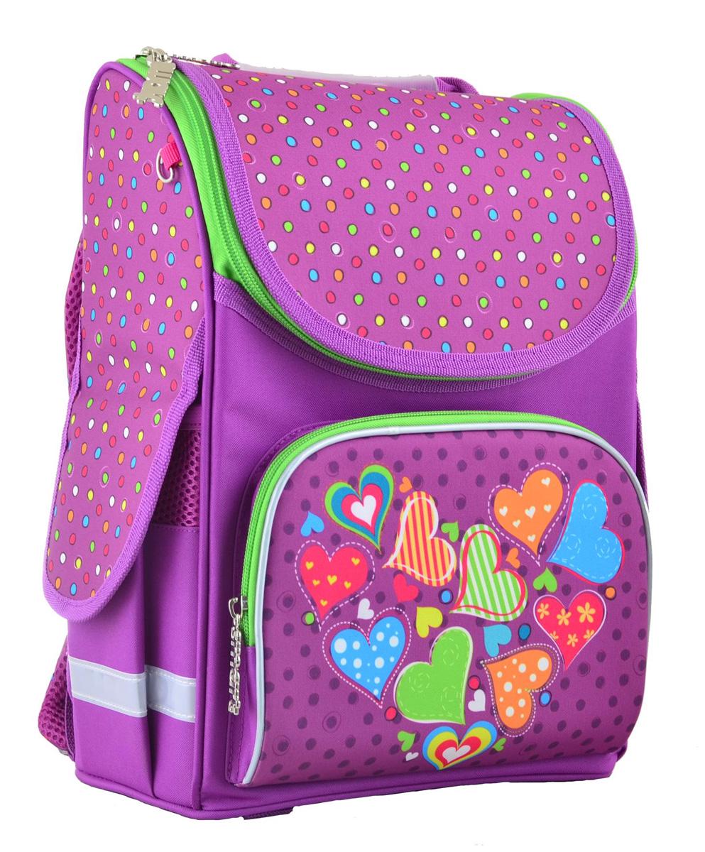 Рюкзак шкільний каркасний Smart PG-11 Hearts Pink (554447)