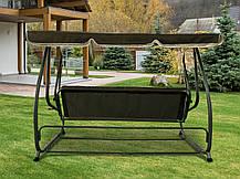 Гойдалка садова 4 містна Avko Relax Plus ARSC18722 розкладна Brown - фото 3 Гойдалка садова 4 містна Avko Relax Plus ARSC18722 розкладна Brown - фото 3