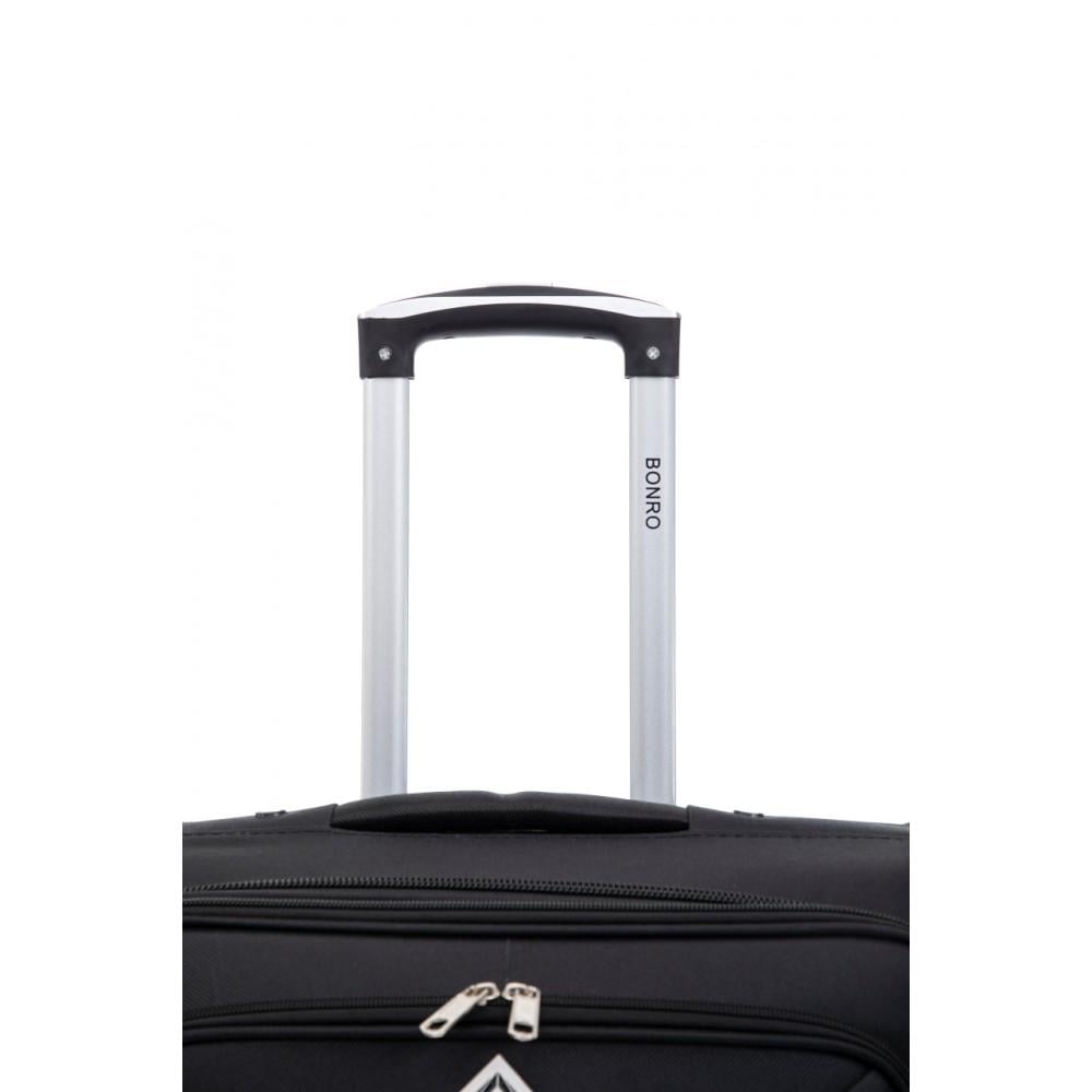 Валіза Bonro Tourist велика на 4 колесах Чорний (10132800) - фото 7 Валіза Bonro Tourist велика на 4 колесах Чорний (10132800) - фото 7