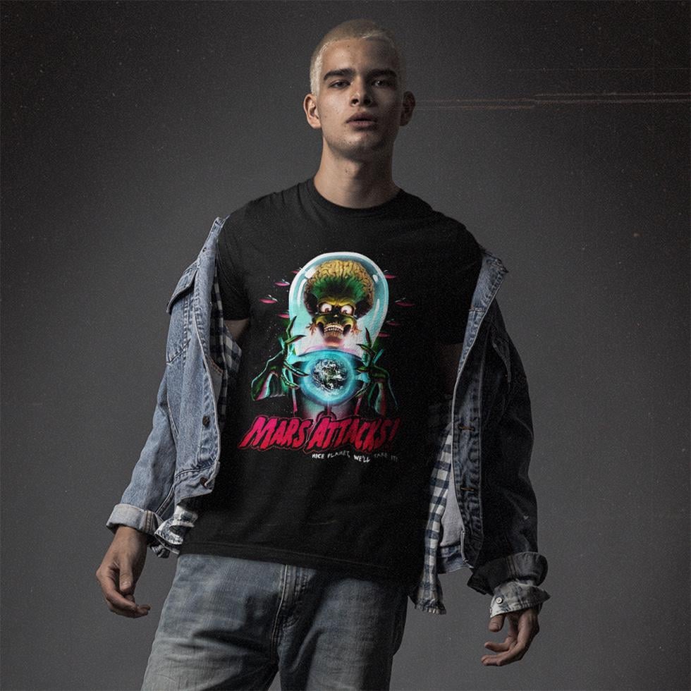 Футболка унісекс Mars Attacks Martian 4XL Чорний (00000011280)