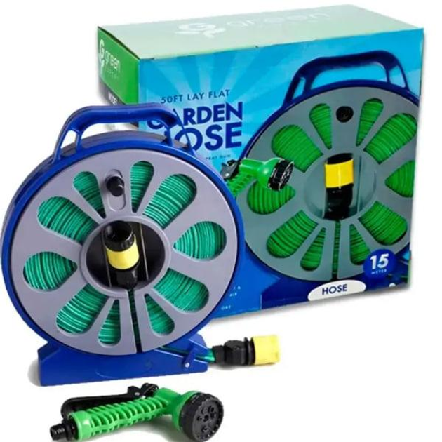 Шланг для полива Jianlips BB-4302 на катушке 15 м (BB-4302) - фото 8