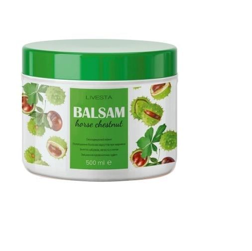 Бальзам для тіла Livesta з екстрактом кінського каштану 500 мл (111902)