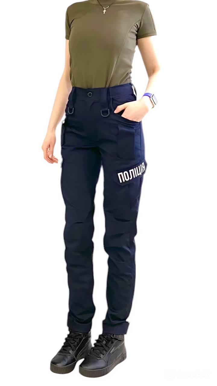 Штани тактичні жіночі Поліція Ріп стоп стрейч р. 40 Темно-синій (34138828)