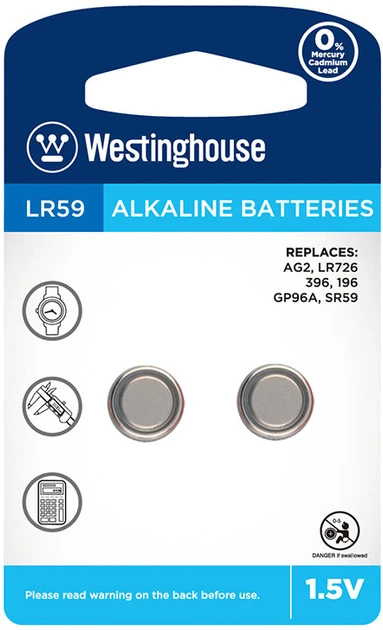 Батарейка лужна Westinghouse Alkaline таблетка LR59 AG2 1 шт. (2300) - фото 2