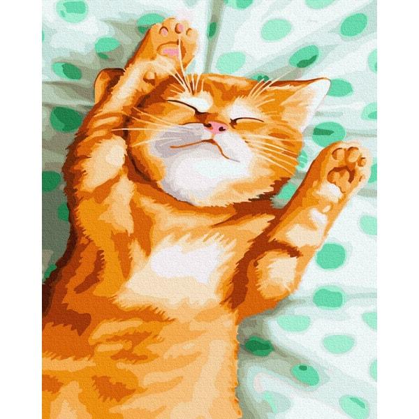 Картина по номерам Brushme GX35225 Котик Рижун 40x50 см (1322024778)