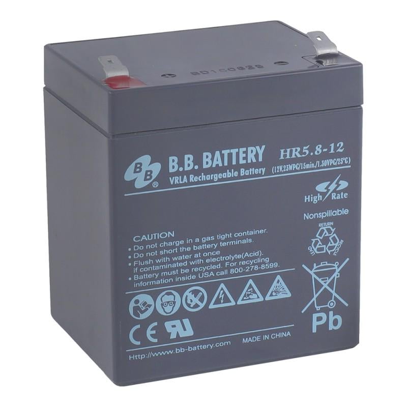 Акумулятор для ДБЖ B.B. Battery HR 5.8-12 12 В 5,8 Ач (20585398) - фото 1