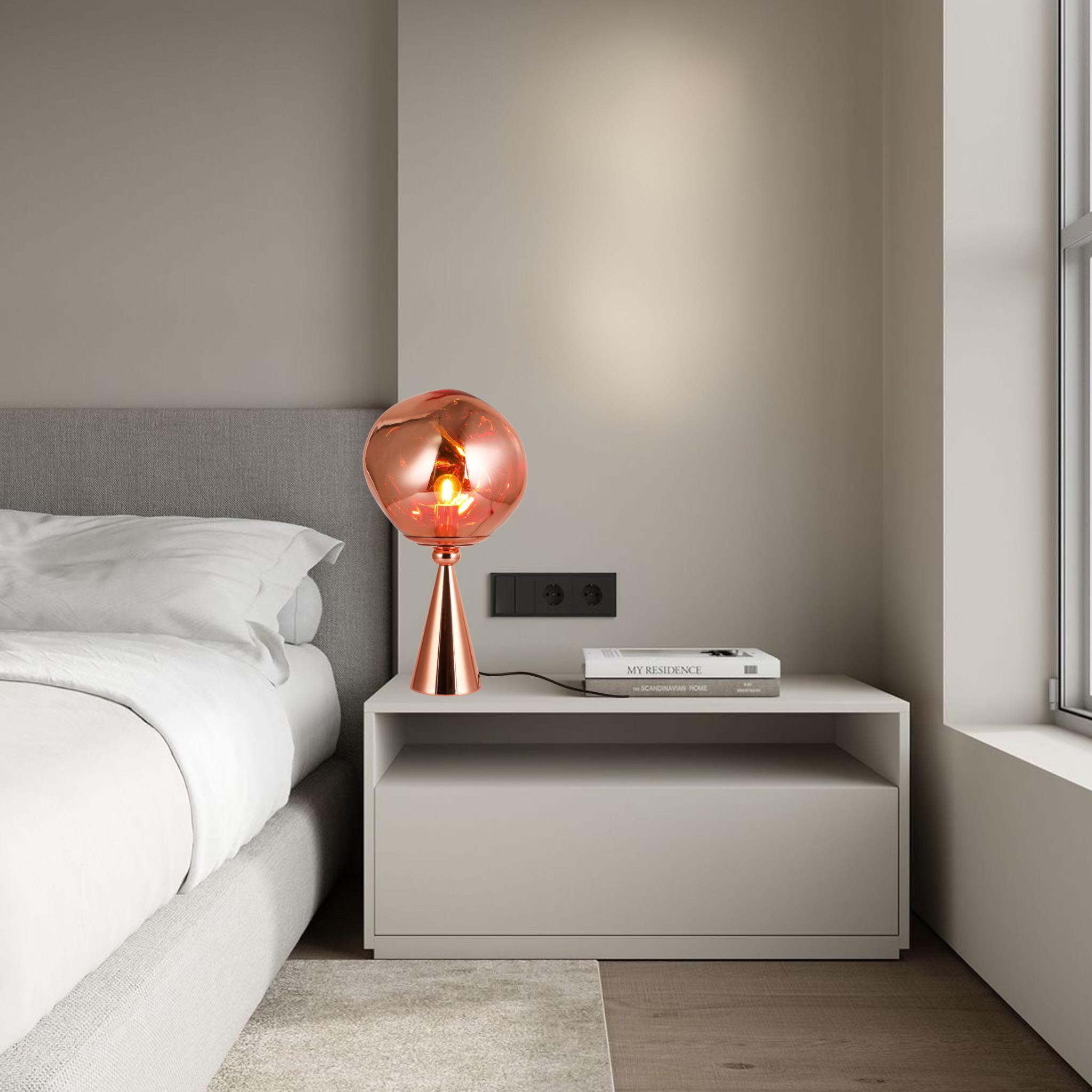 Лампа дизайнерська Melt мідна з плафоном 28 см (93-T01-1) - фото 2 Лампа дизайнерська Melt мідна з плафоном 28 см (93-T01-1) - фото 2