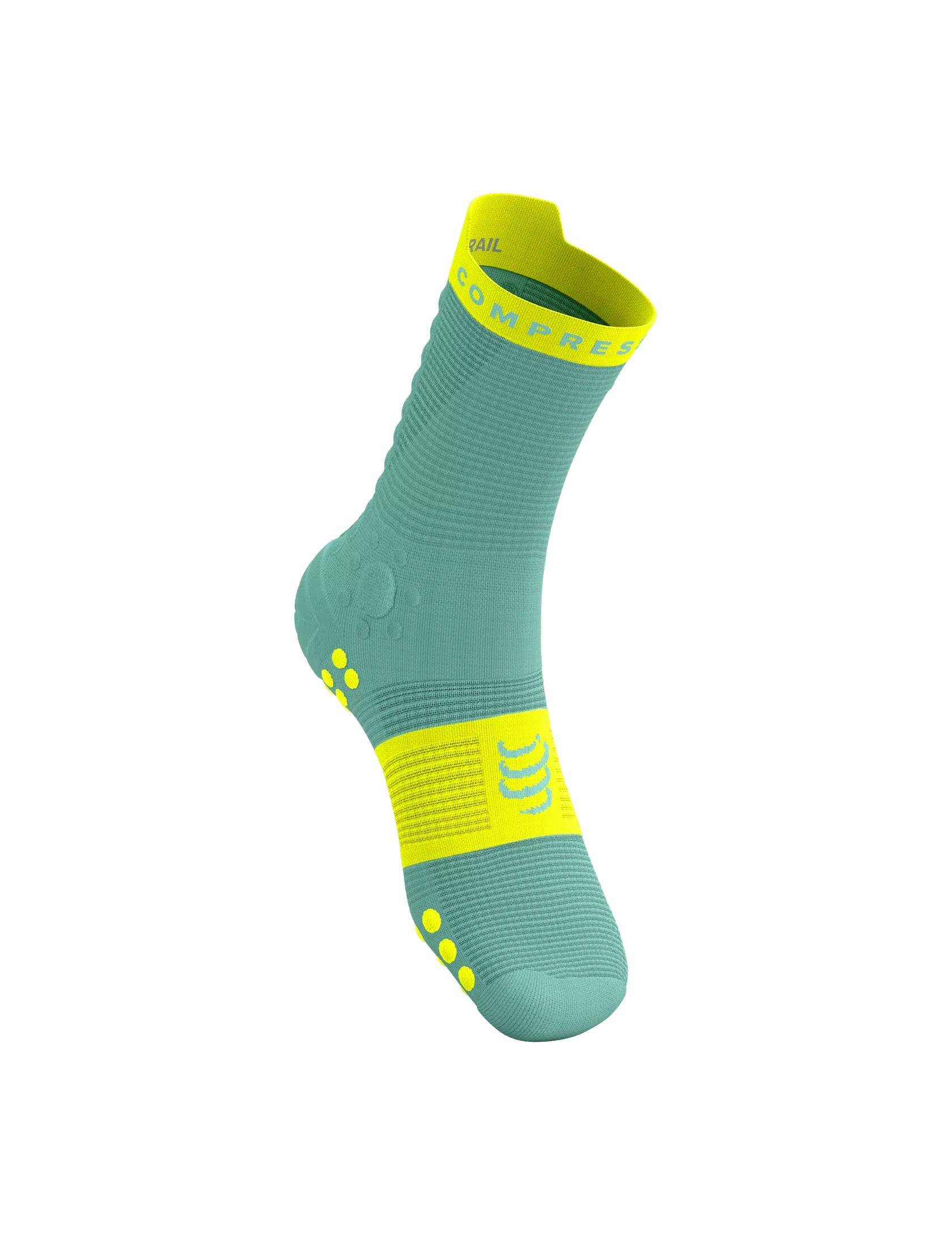 ᐉ Шкарпетки Compressport Pro Racing Socks V4.0 Trail T3 Shell Blue/Safe ...
