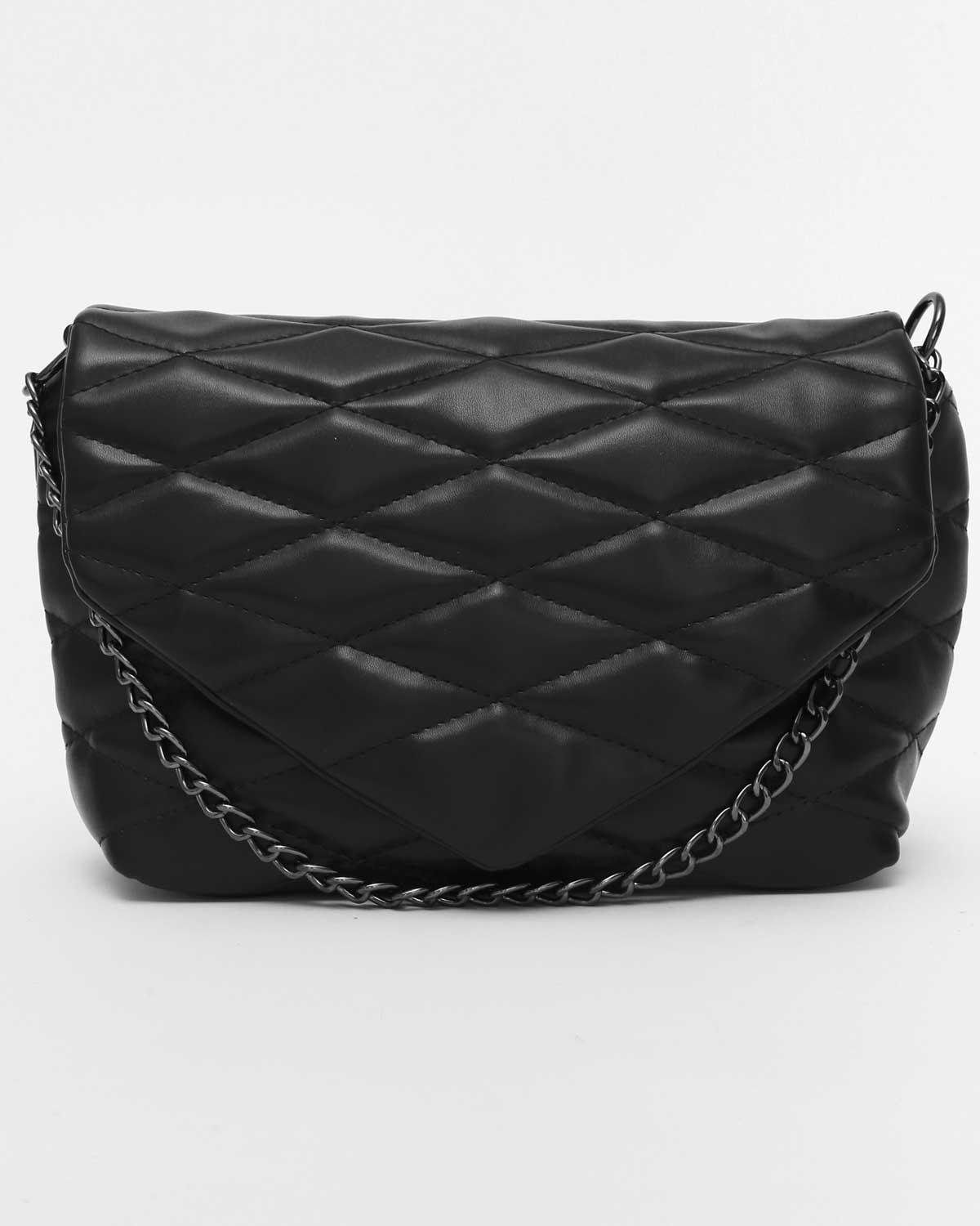 Сумка женская Welassie кросс-боди экокожа стеганая Черный (wel-60004)