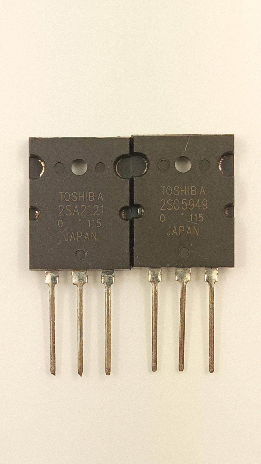 Транзистор 2SC5949+2SA2121 250V/17A/220W УНЧ (27527)