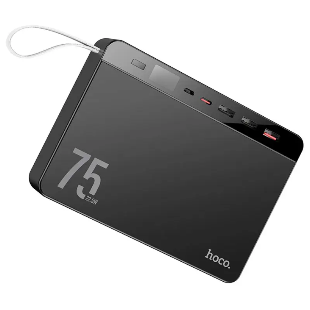 Повербанк Hoco J94 с быстрой зарядкой 75000 mAh 22,5W Черный (23820170) Повербанк Hoco J94 с быстрой зарядкой 75000 mAh 22,5W Черный (23820170)