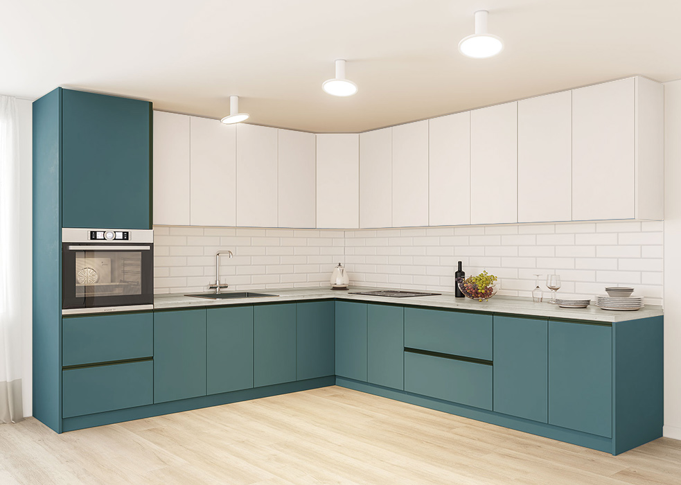 Кухня модульная Sophie Зеленый/Белый (000-001-1008)