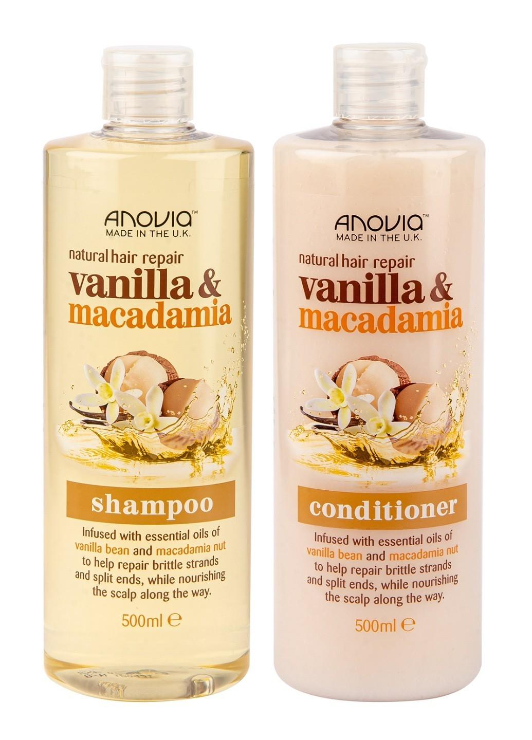 Набор для ламких волос Anovia Vanilla&Macadamia 500 мл + 500 мл (E-00319N)